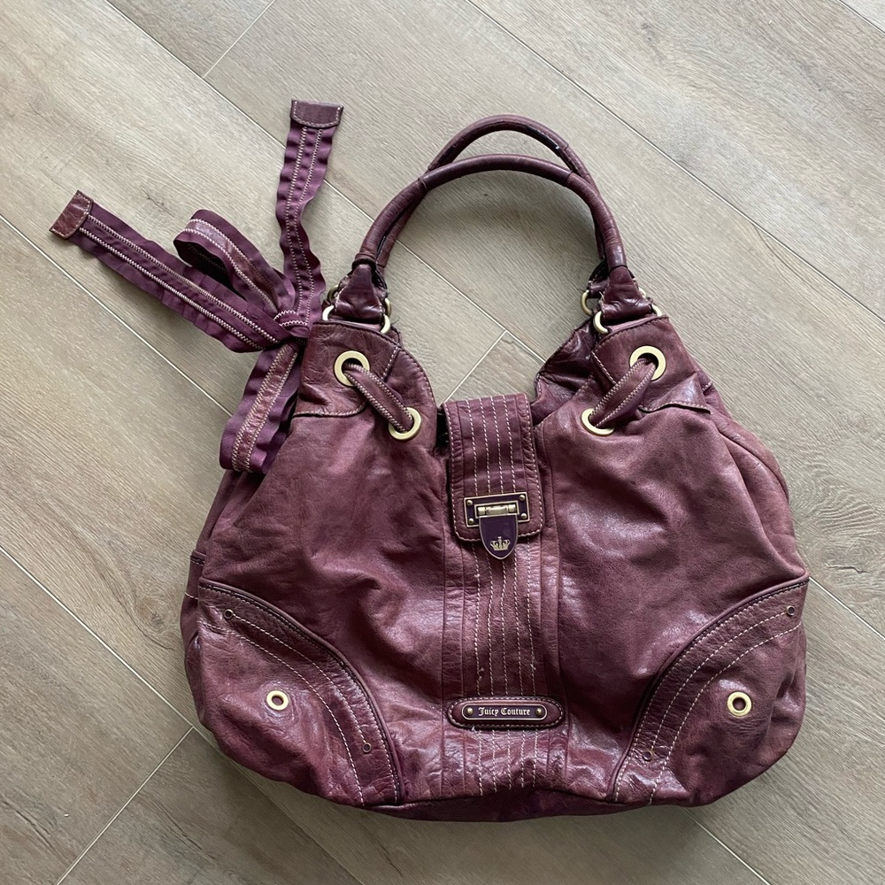 Vintage genuine leather rare Juicy handbag
